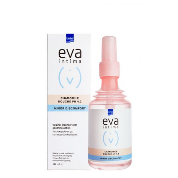InterMed Eva Douche Minor Discomfort Chamomile pH 4.2 για Καθαρισμό για την Ευαίσθητη Περιοχή με Χαμομήλι & Αλόη 147ml